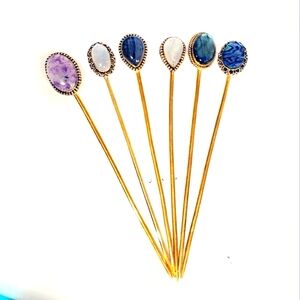 Gemstone Hair Pin Hairpin Choose Gemstone!
